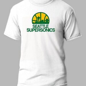 Seattle Supersonics Retro Shirt NBA Basketball Team Style Fan Tee 159